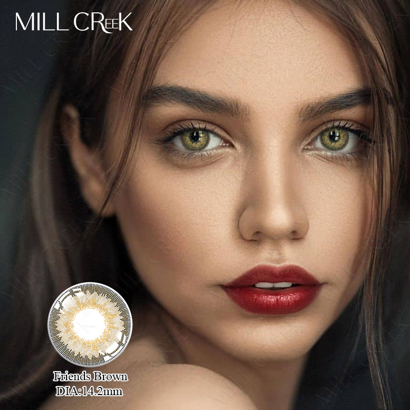 OEM Beauty Bottle Contact Lens Manufacture Wholesale Soft New Degree Brown Blue Color Cheap Buy Eyesight Contact Lenses