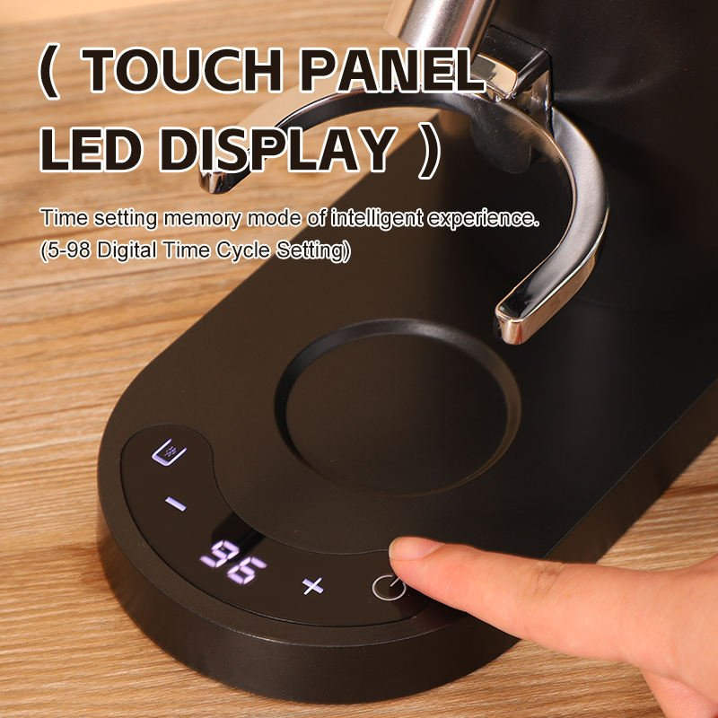 40mm Titanium Burr Electric Coffee Grinder Machine, 19 Gears Thickness Adjustment Coffee Beans Grinder for Drip, French Press & Cold Brew