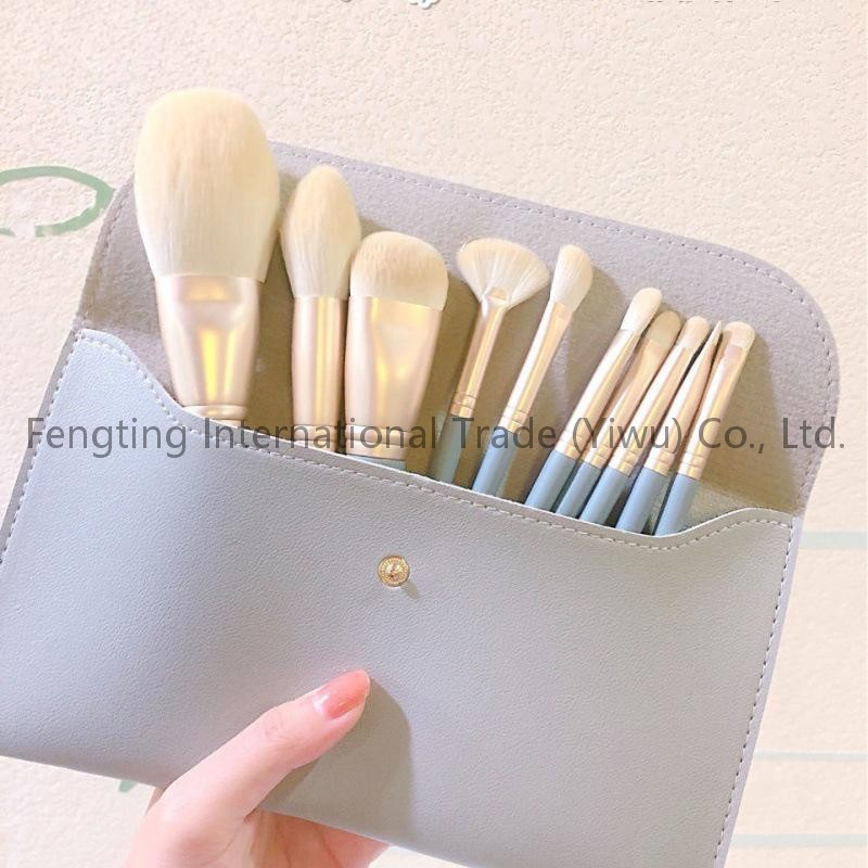 Wood Handle Synthetic Bristles Makeup Brush Private Label 300K OEM/ODM Private Label Dance Stage Performance Kids College Office Daily Makeup Brush Set