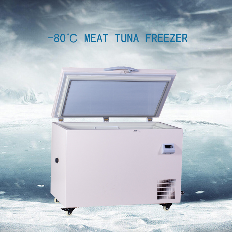 Minus 80 Degree 220L Deep Chest Freezer for Tuna Sea Fish Low Temperature Freezer