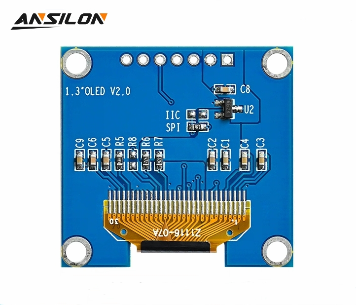 OLED-дисплей 1.3 дюйма, 128x64, интерфейс SPI