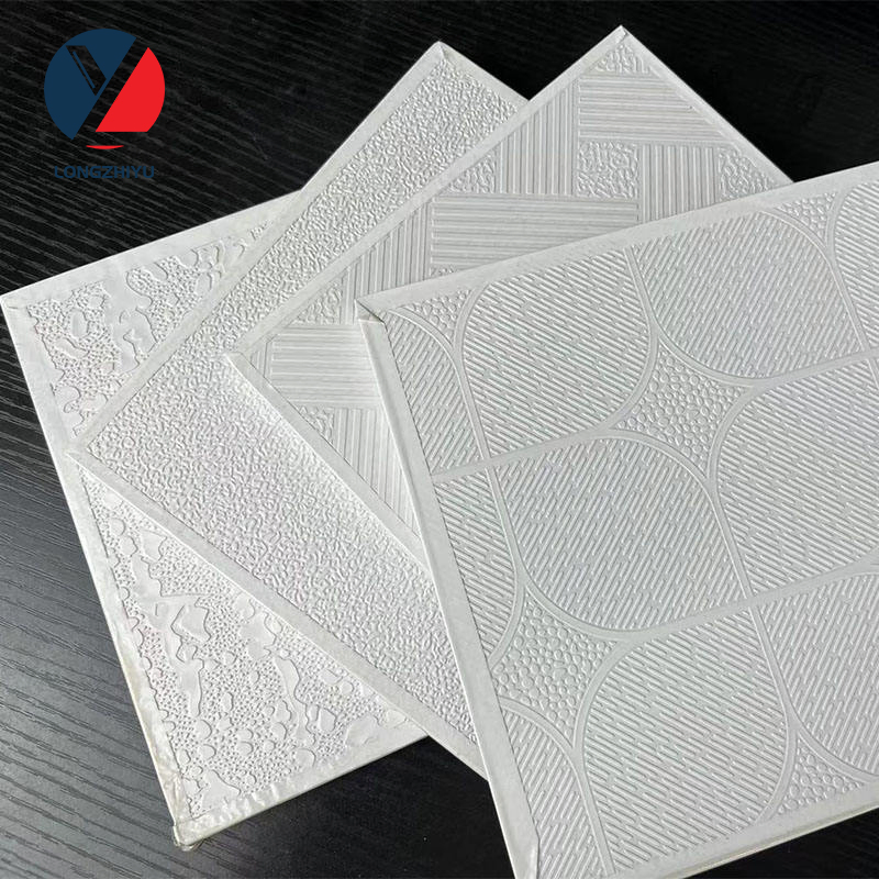 8mm Thickness PVC Laminated Ceiling Board Tile with Aluminium Foil Back
