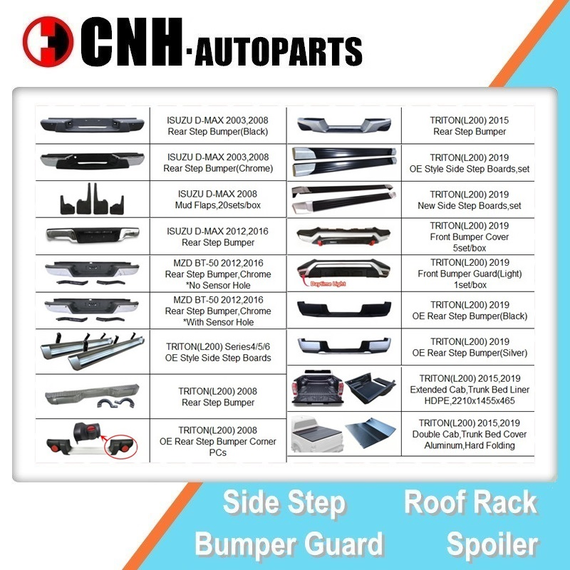 Задний ступенчатый бампер для Toyota Hilux Revo (2018-2021) Rocco