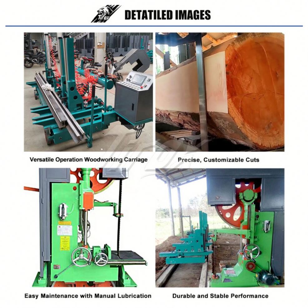 Ленточная пилорама вертикальная для распиловки бревен