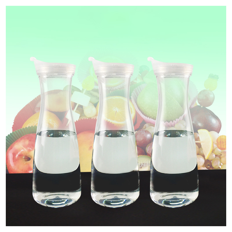 750ml 1500ml Transparent Tea Water Jug Juice Pot Plastic Carafes for Restaurant