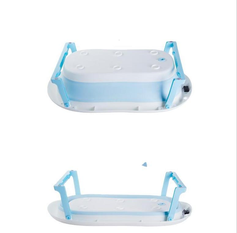 Temperature Sensing Baby Bathtub Household Baby Foldable Bathtub Sitting Lying Large Newborn Child Kid Products