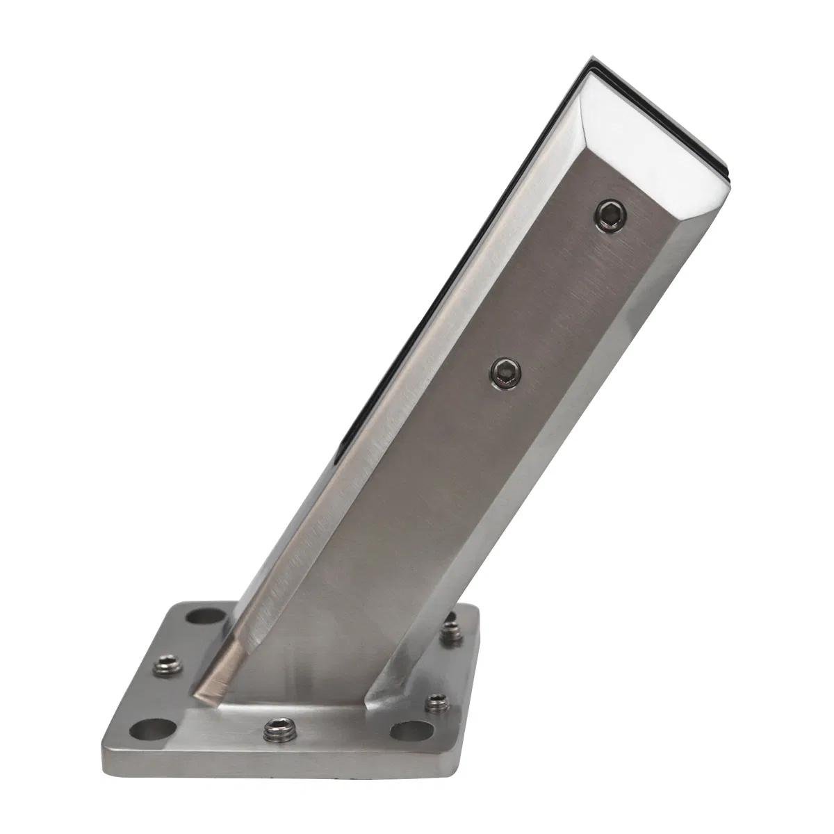 stainless Steel 2205 Outdoor Balustrades Staircase Fittings Angle Tilt Glass Spigot