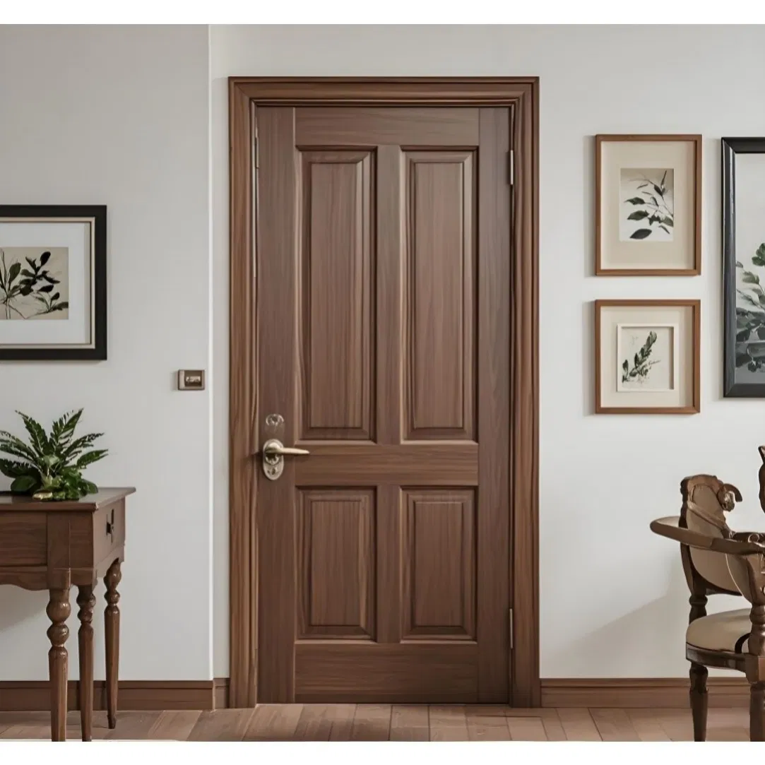 Custom Plywood Core Solid Wood Door Combines Multiple Features for Complete Home Decoration Solution