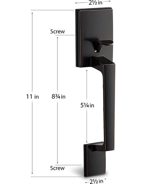Private Villas Morden Luxury Style Handleset Lock, Zinc Alloy Handle Door Lock