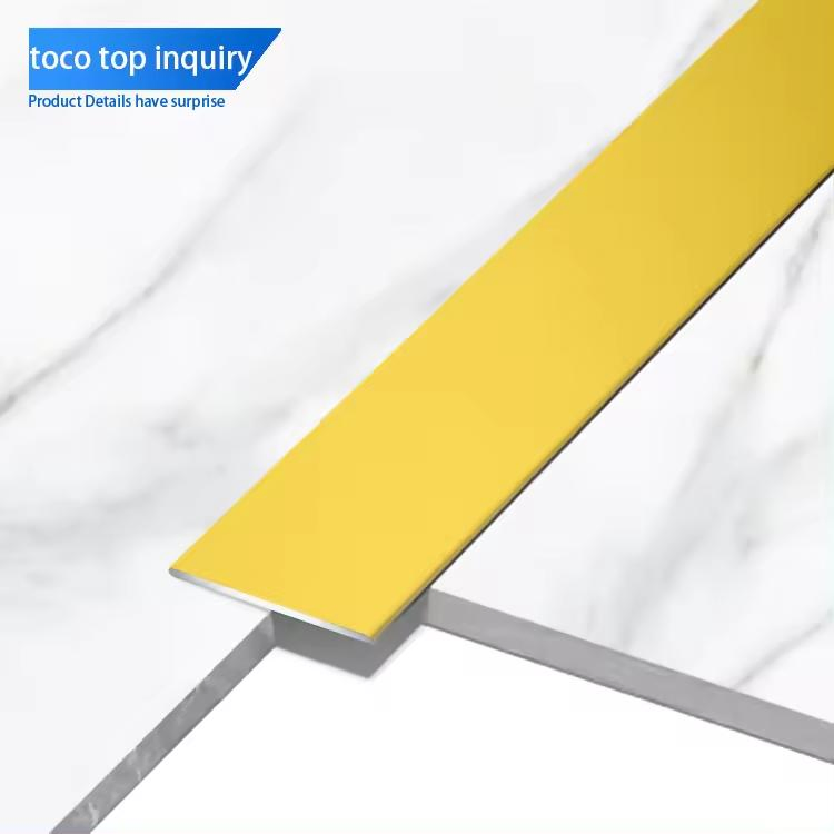 Factory Supply Metal Ceiling Decorative Flat Strip Stainless Steel Tile Edge Trim