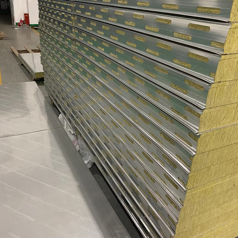 Asbestos Free Eco-Friendly Rock Wool SIP Panel for Wall/Roof/Ceiling Thermal Insulation