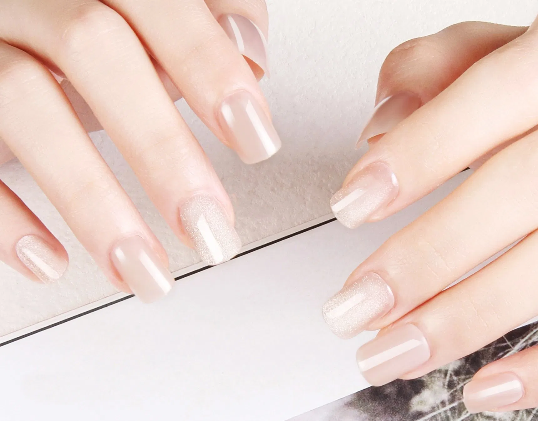 French Style Gel Nail Stickers, Easy Apply & Remove, Long Lasting for Nail Art