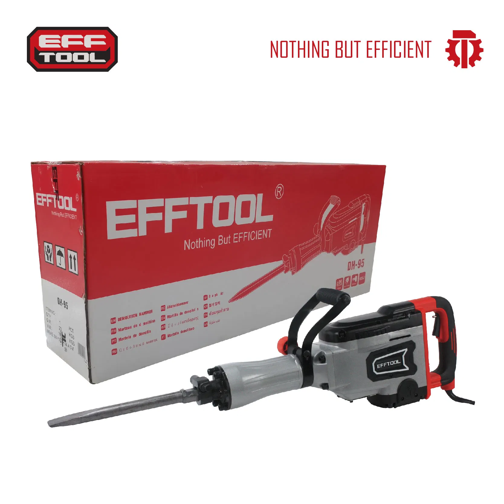 Отбойный молоток SDS-Max Efftool DH-95, 2100Вт, 50Дж