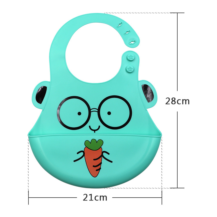 Cute Cartoon Silicone Drool Bag