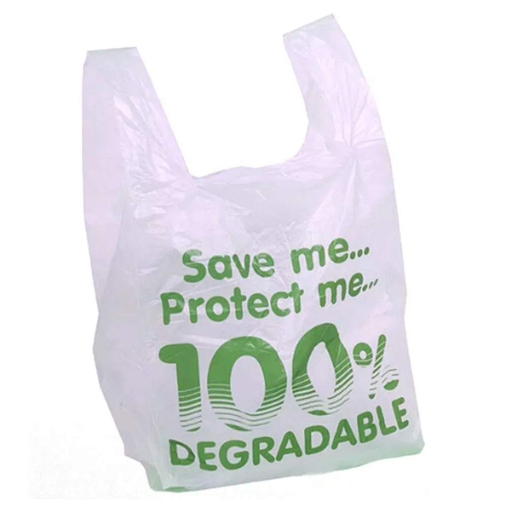 Compostable T-Shirt Shopping Bag Wholesaler Multi-Functional Plastic Vest T-Shirt Bag