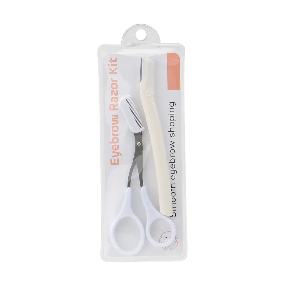 D115 Hot Sell 3PCS Stainless Steel Blade Eyebrow Razor Kit Beauty Tools Kit Eyebrow Trimmer