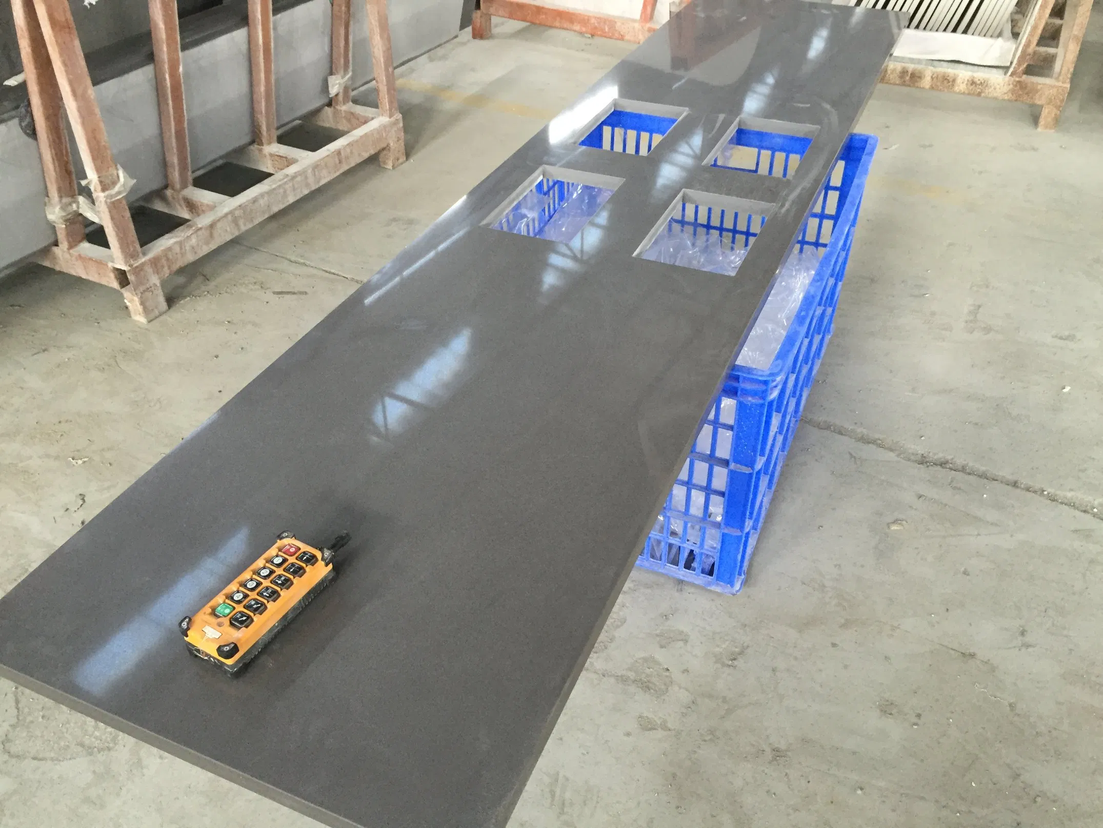 Calacatta B Grade Quartz Stone Countertop Vanitytop Polish Surface for Kitchen/Bath