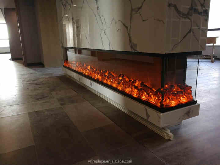 Good Fashion Customized Realistic Home Appliance Home Furniture 3 Sided Electric Fireplace