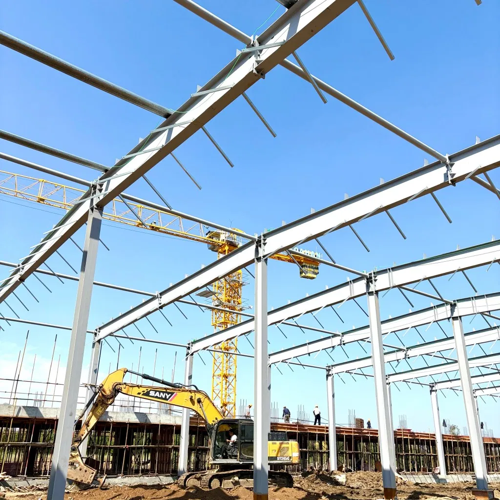 Safe Storage Metal Building Light Type Standard Constructing Steel Structure Warehouse.