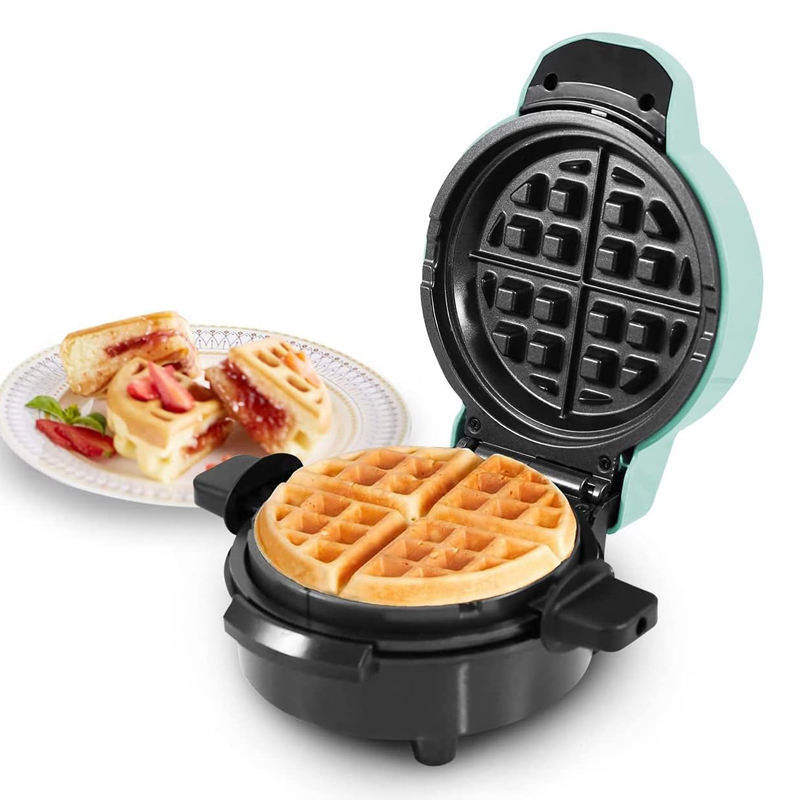 Home Nonstick Coating 5 Heart Shape Waffle Maker Electric Donut Pancake Maker with Temperature Control