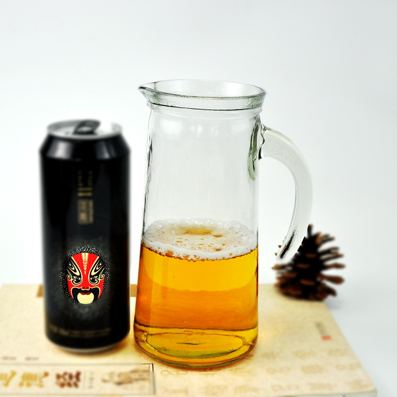 1000 Ml Clear Glass Beer Pot for Hotel
