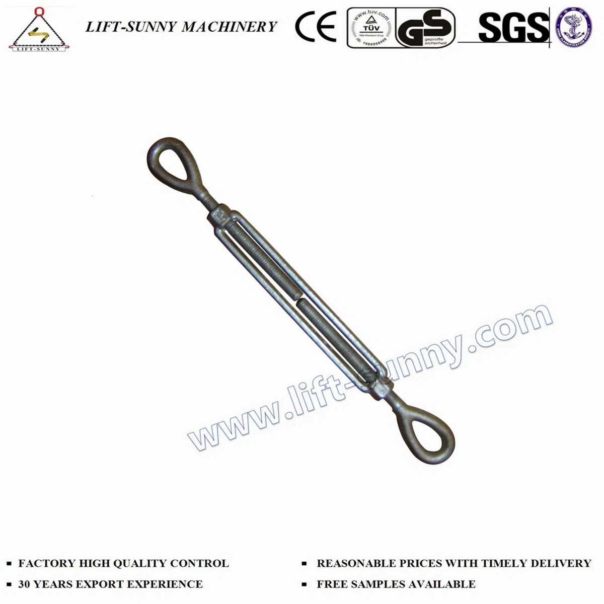 HDG 2510 Body Only U. S. Type Drop Forged Turnbuckles