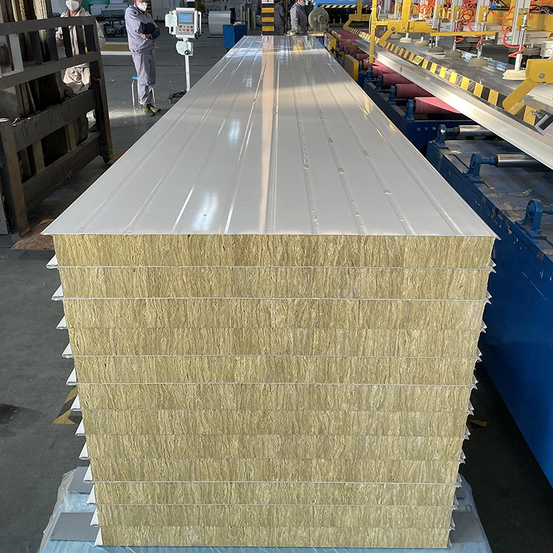 Premium Fire-Resistant Rockwool Steel Sandwich Panels for Buildings