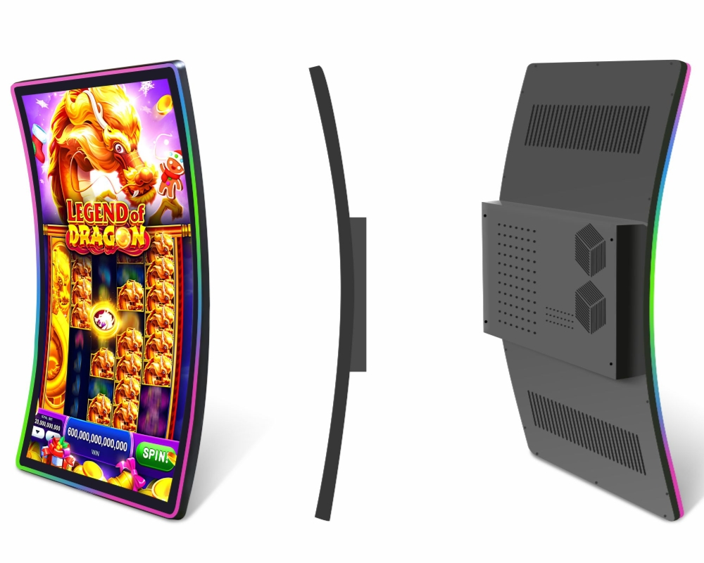 Custom Best Touch LED Bar Curved Gaming Monitor for Casino Vending Slot Machine Jackpot Arcade Games