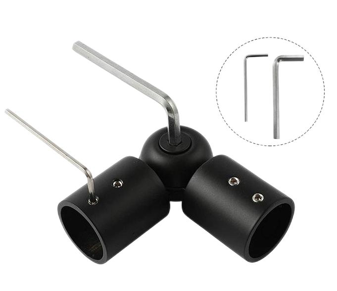 OEM Bathroom Stainless Steel Glass Hardware Shower Accessory Tube to Tube Joint Fitting Rod Connector Glass Clamp