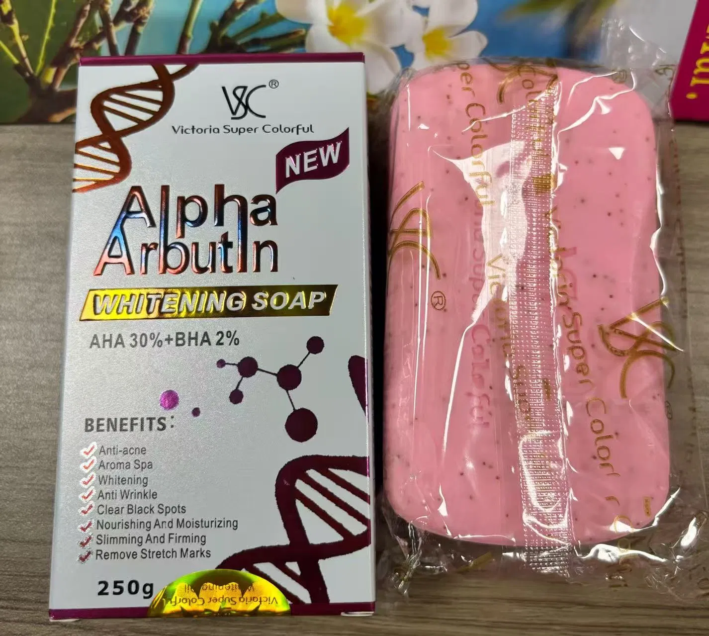 Whitening Corrector Lightening Skin Solid Bar Chrysophanol Arbutin Soap
