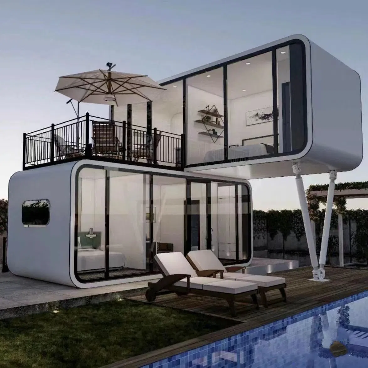 Hot Sale Apple Cabin Space Station Scenic Area Guest House Exhibition Hall Customization