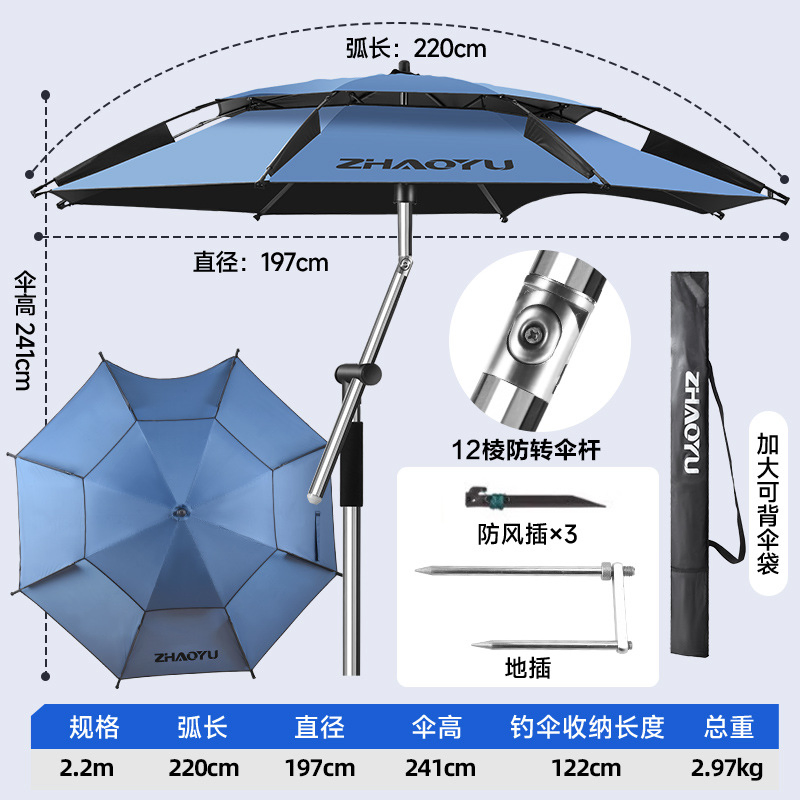 Durable and Compact Fishing Umbrella for Anglers on The Go