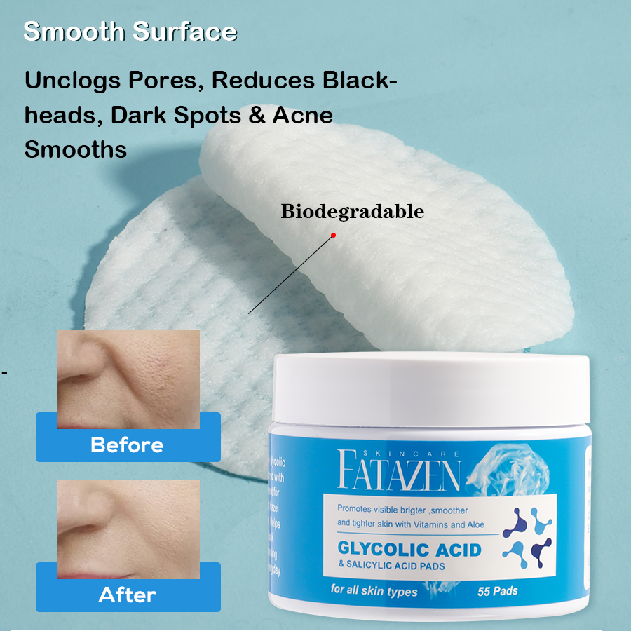 Salicylic Acid Pads Facial Exfoliating Anti Blackhead Acne Smoothing Skin Face Mask