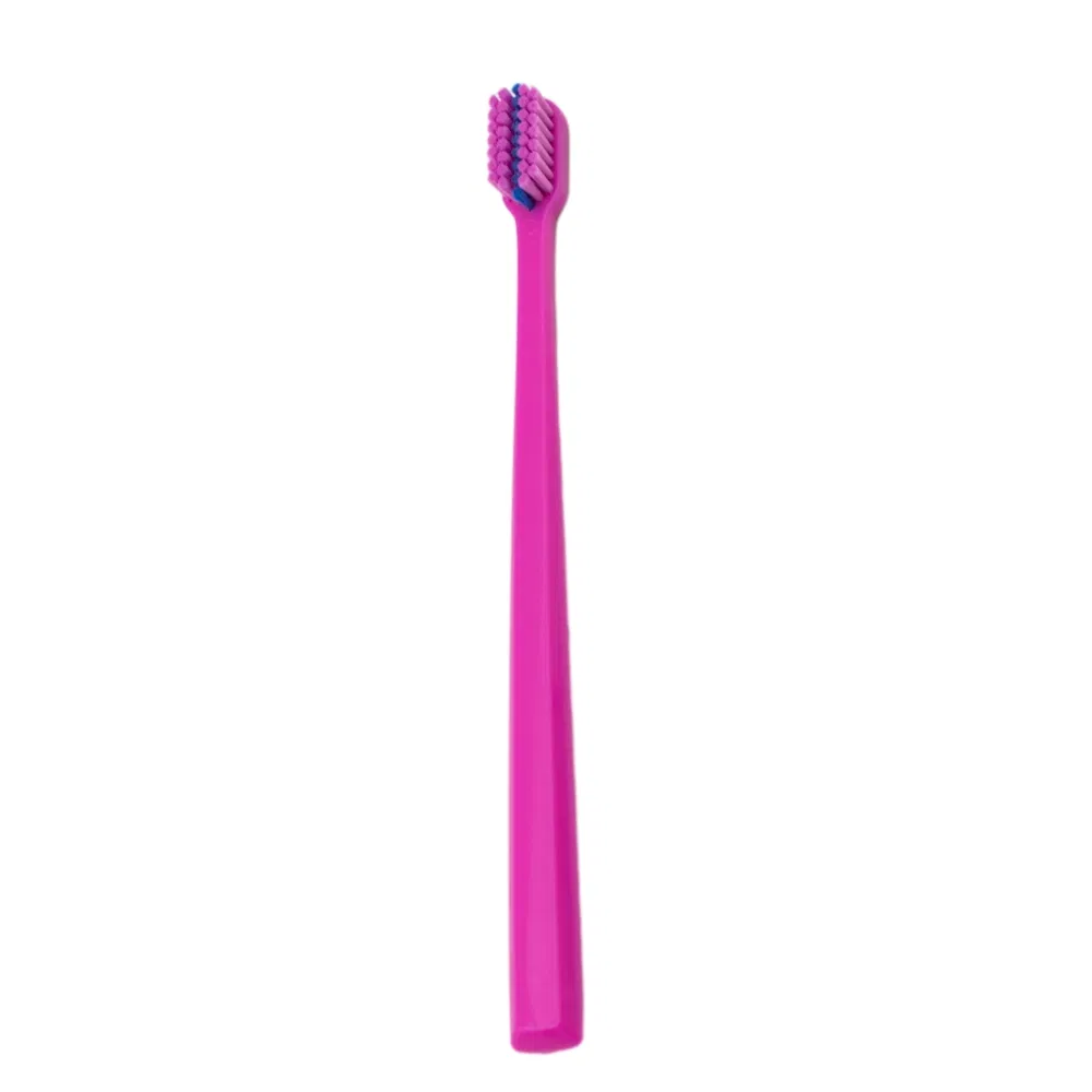 Hot Sale Colored Ultra Soft Bristle Toothbrush V Shape Orthodontic Plastic Toothbrush for Home Use