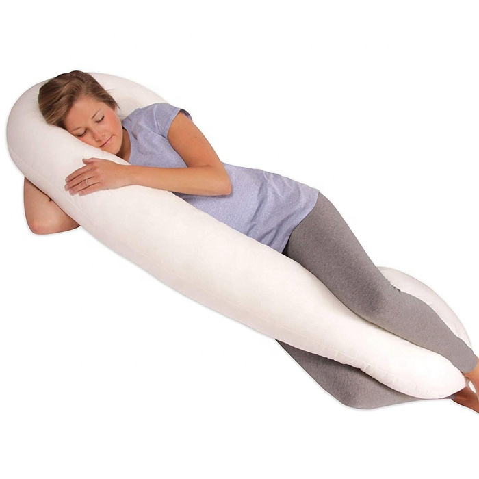 100% Cotton Body Support Maternity Pillow Pregnancy Pillow C Shape