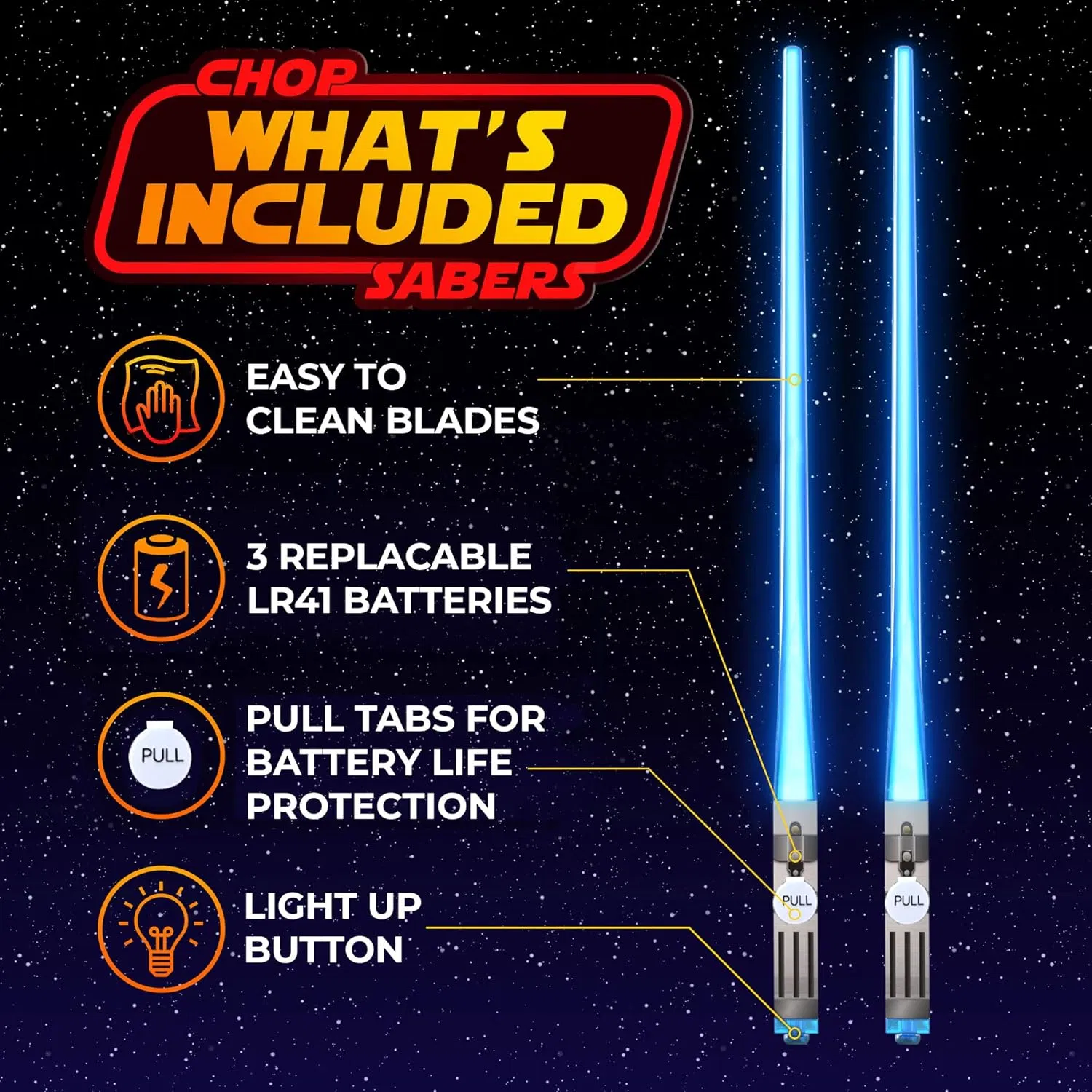 Lightsaber Chopsticks Light up, Reusable Sushi Lightup Sabers Chopstick