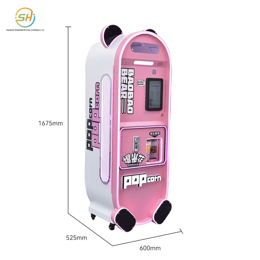 24-Hour Automatic Unmanned Popcorn Vending Machine for Fresh Snacks Dispenser Vending Machines