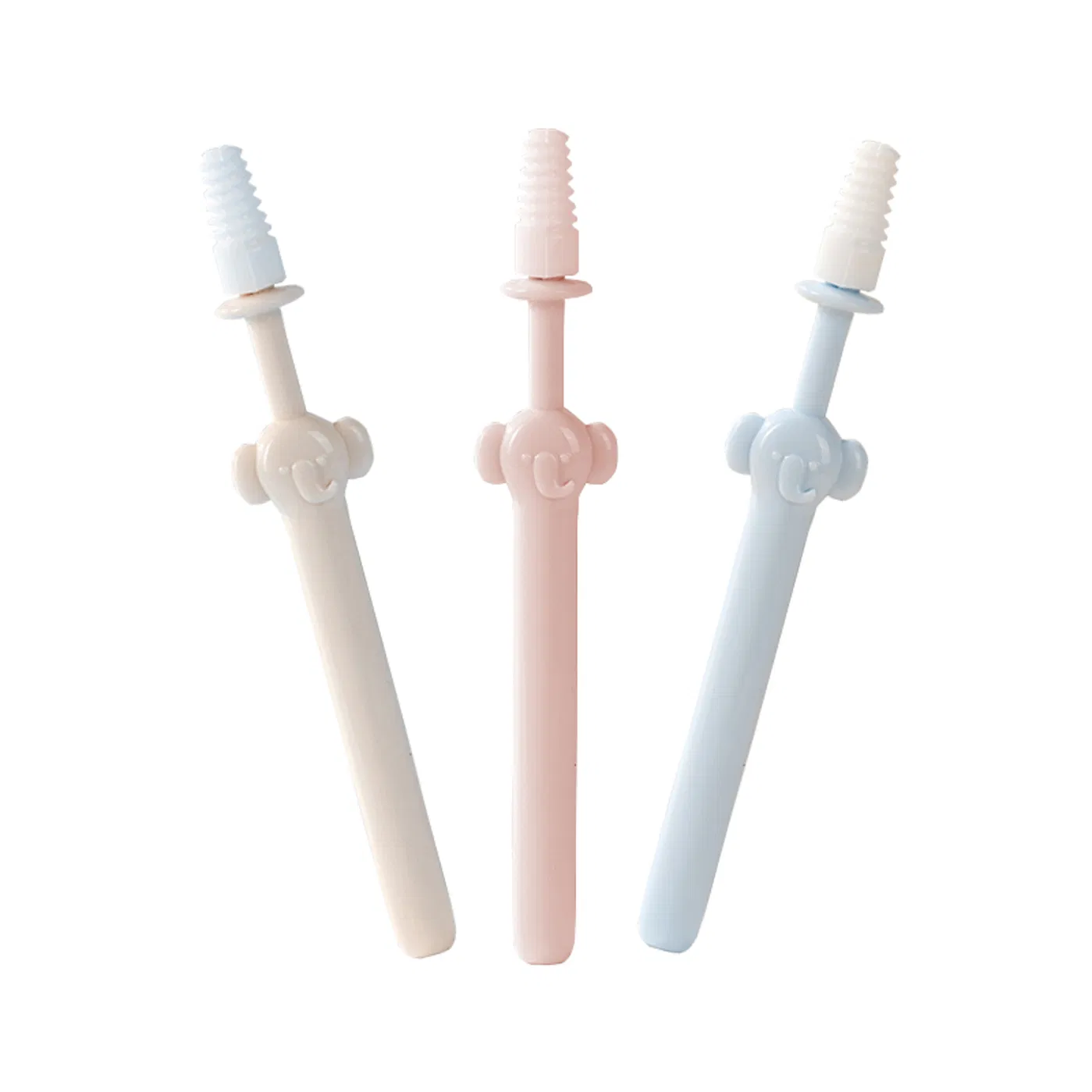 Cute Elephant Design Nose Cleaning Wand PP Material Booger Clean Stick for Baby and Adults