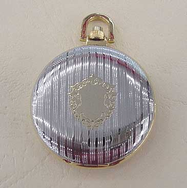 Gift Watches Custom Fashion Two Tone Brass Round Pocket Watch with Chain