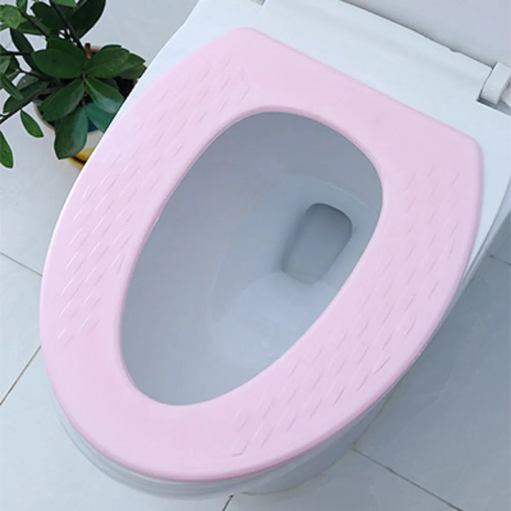 Warmer Waterproof Toilet Seat Cover Pad Soft Mat Adhesive Cloth Cushion Sticker Wbb15783