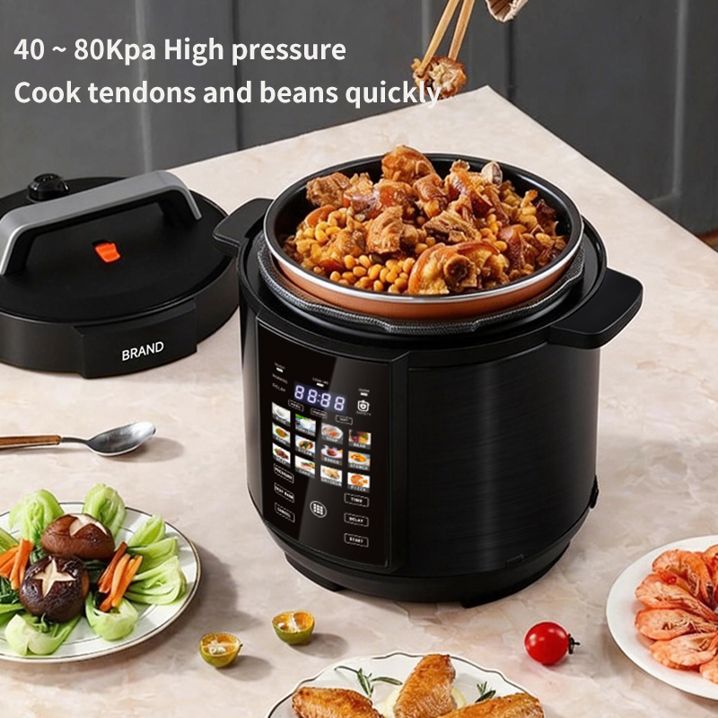 6L 8L 10L 12L Large Commercial Electric Pressure Cooker for Household Kitchen Wholesale