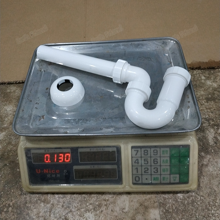 Factory Wholesale Sink Drain Down Hose White Plastic Water Down Pipe for Bathroom