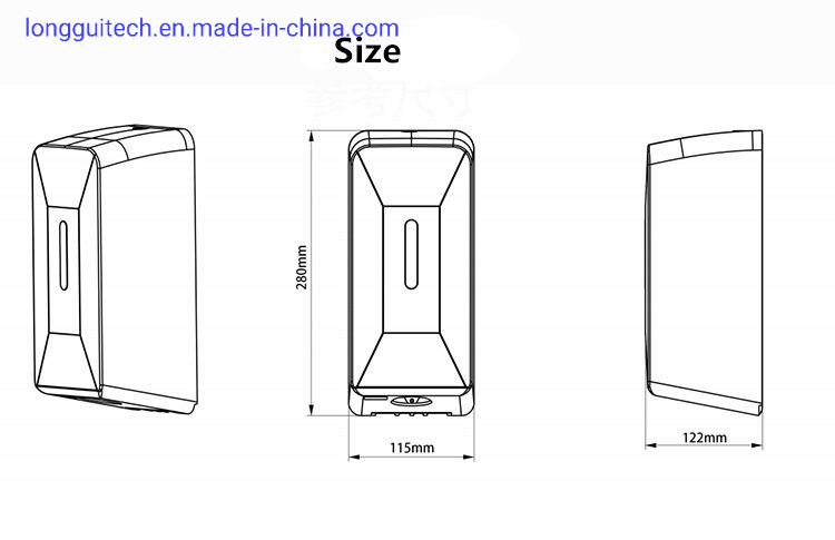 1000ml Automatic Infrared Hand Sanitizer Dispenser for Hygiene