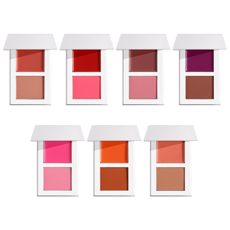 Face Cheek Blush Double Color High Pigment Blush