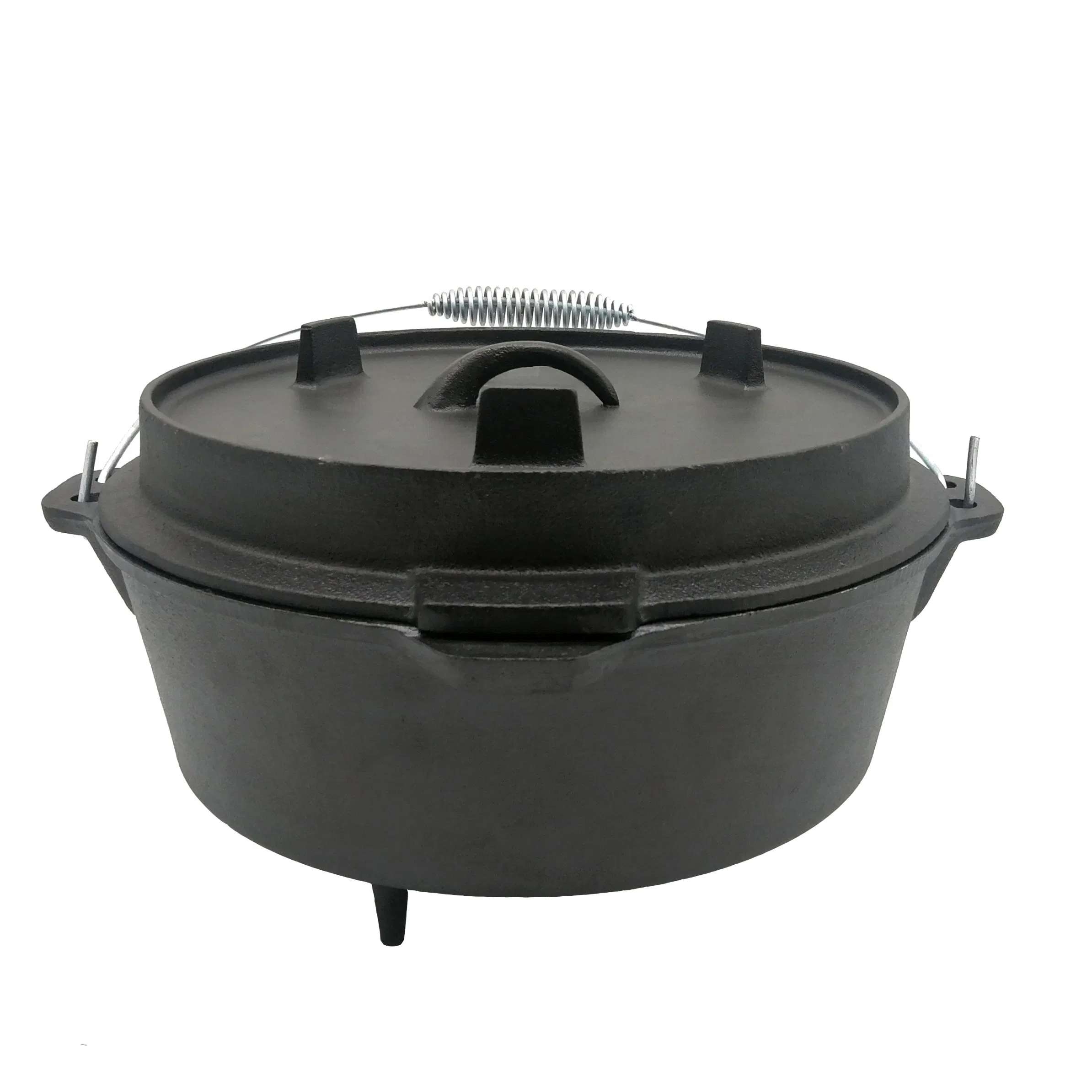 Чугунная казарма Cookwin для кемпинга с крышкой, 4.5 кварты