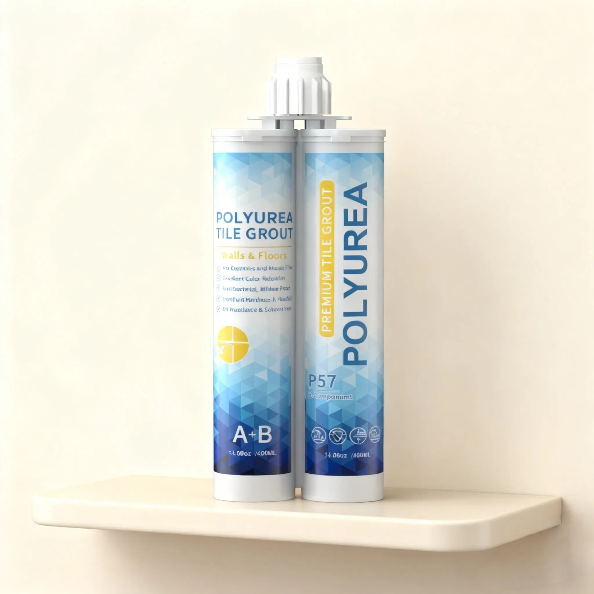 Glossy Polyurea Grout Corrosion Resistance for Stone Ceramic Tiles