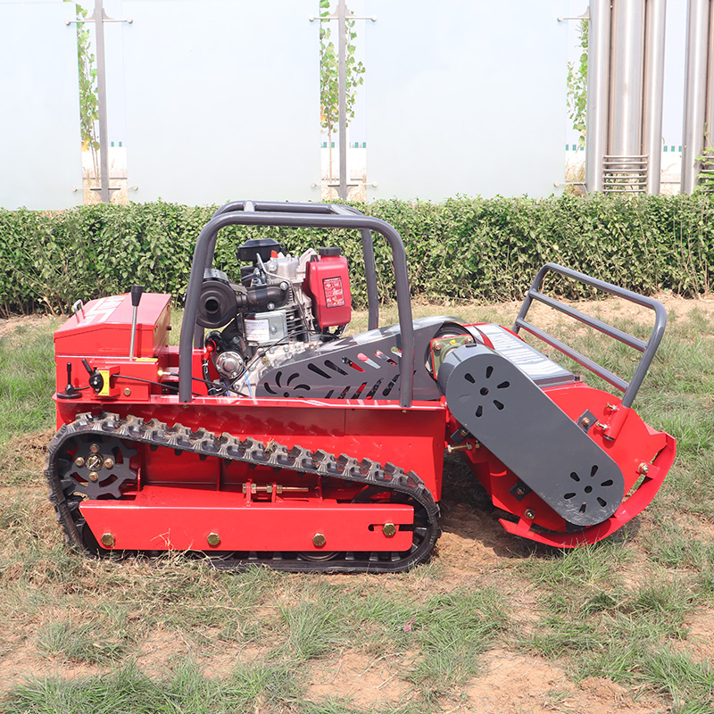 Multifunction CE EPA Approved All Terrain RC Grass Cutter Agriculture Rubber Tracks Remote Control Robot Lawn Mower