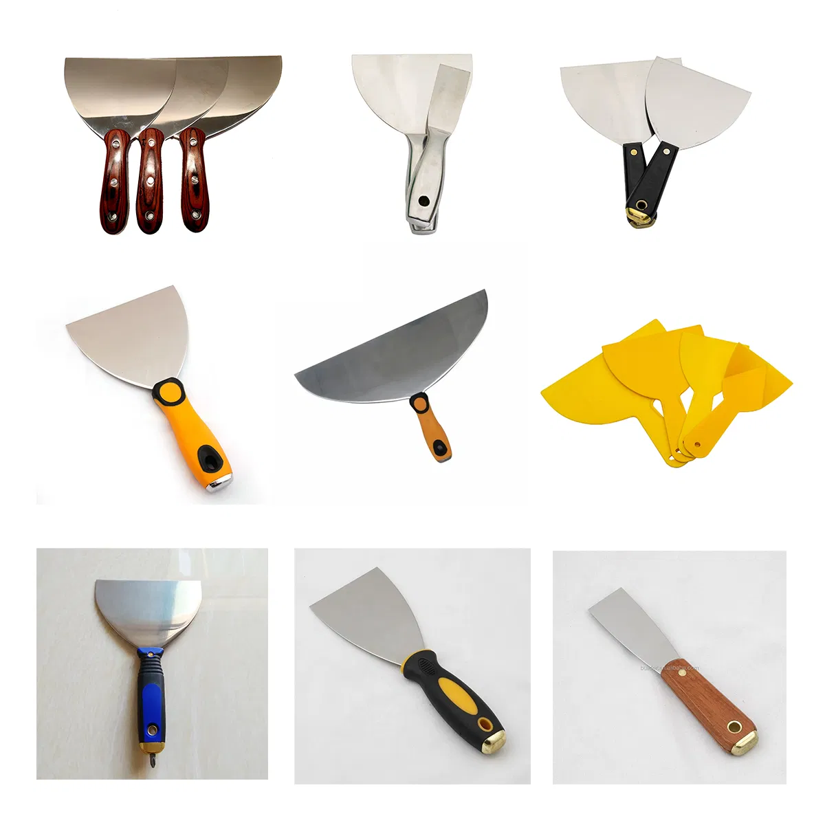 Multi-Function Paint Scraper Stainless Steel Drywall Putty Knife with PP Handle