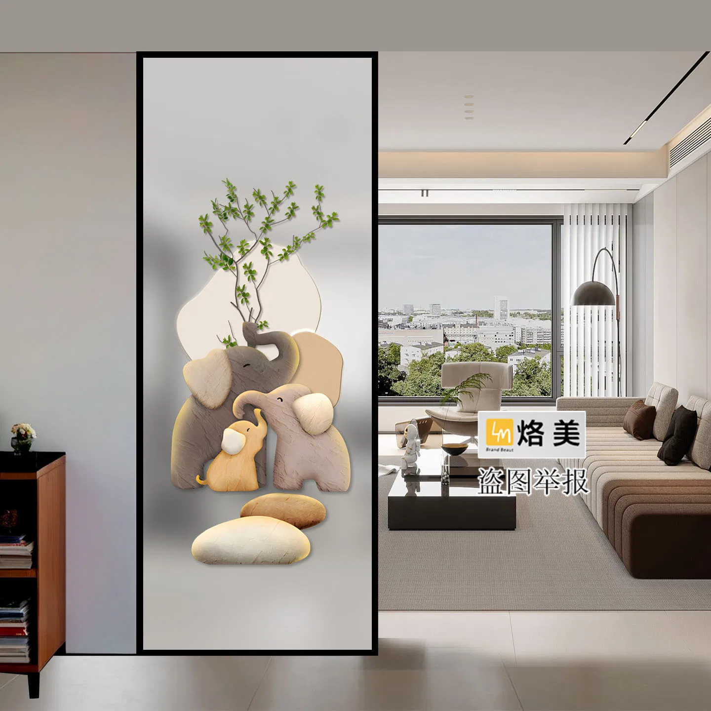 Tempered Frosted Art Glassliving Room Partition Wallentryway Partition Barriercustomization