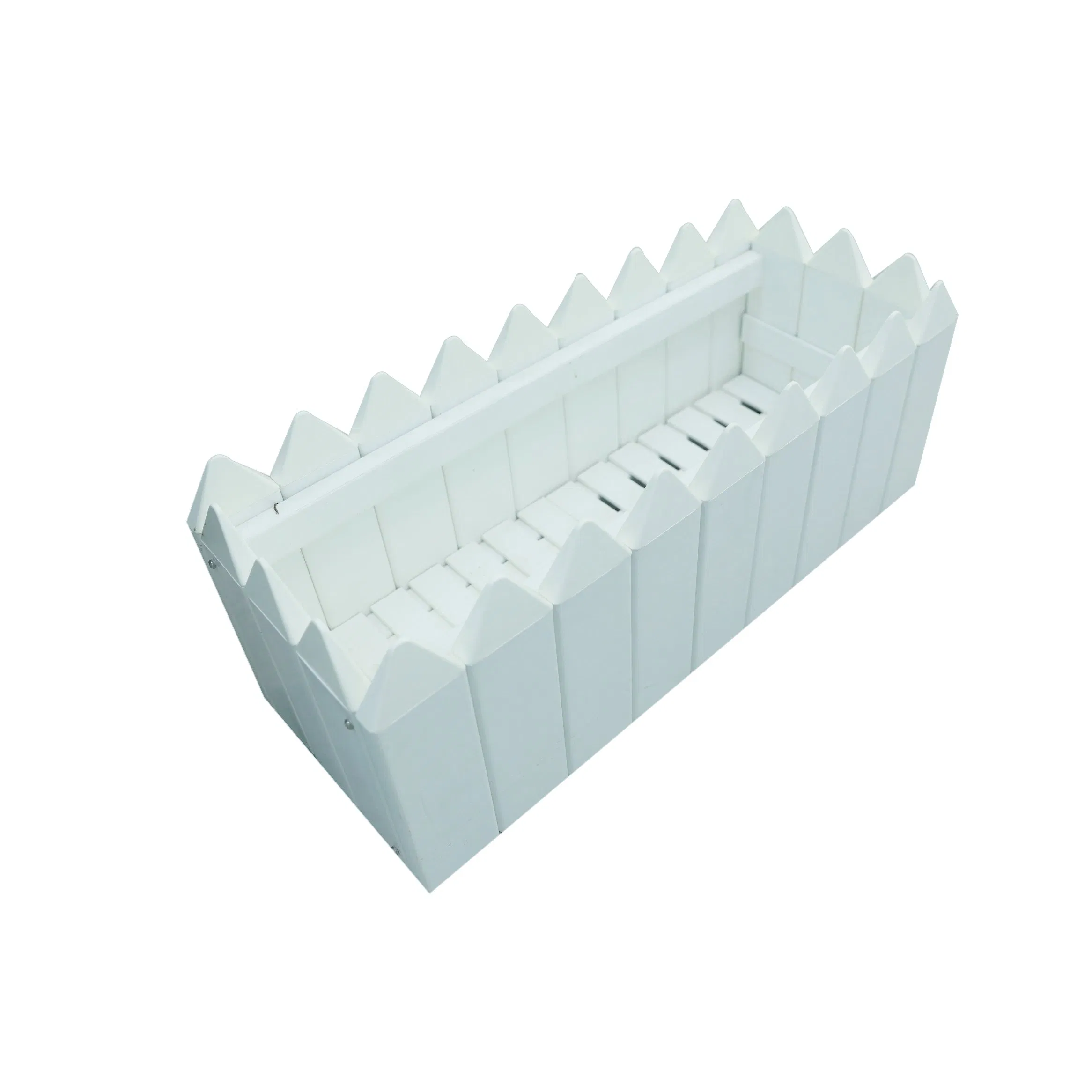 Easy to Assemble PVC White Rectangle Planting Vegetables Flower Rectangular Plastic Raised Garden Rectangle PVC Planter Boxes
